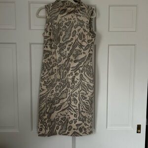 Elegant Sleeveless J. McLaughlin animal print leopard 🐆 Patterned Dress
